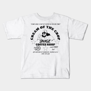 2 SIDED CREAM OF THE CROP SAVAGE COFFEE SHOP Kids T-Shirt